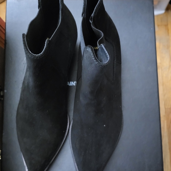 Saint laurent black suede point Chelsea - Picture 4 of 4
